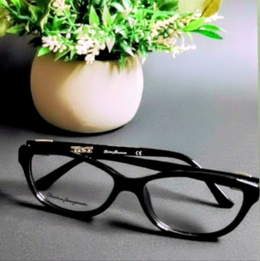 Salvatore Ferragamo Black Women's Rectangular Optical Frames